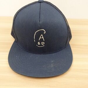 Trucker Hat Mens Blue Navy Snapback Cap Cotton Casual Meshback The Classics ASD